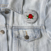 Badge Rond 5 Cm Graffiti rose (En situation)