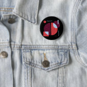Badge Rond 5 Cm Grains de café (En situation)