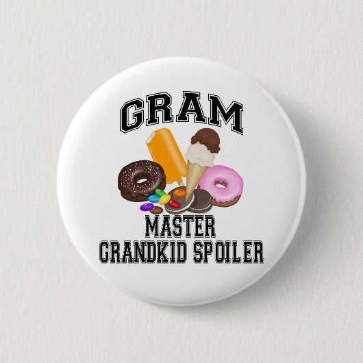 Badge Rond 5 Cm Gramme de spoiler de Grandkid (Devant)