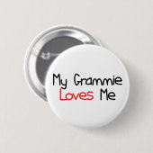 Badge Rond 5 Cm Grammie m'aime (Devant & derrière)