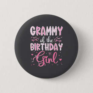Badge Rond 5 Cm Grammy de la fille d'anniversaire correspondant Nk