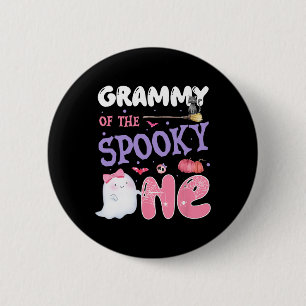 Badge Rond 5 Cm Grammy Du Éffrayant Un 1Er Anniversaire Halloween