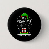 Badge Rond 5 Cm Grammy Elf Squad Xmas Family Matching Group Christ (Devant)