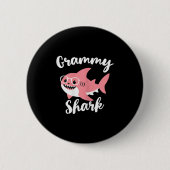 Badge Rond 5 Cm Grammy Shark Mother's Day Grandma Funny (Devant)