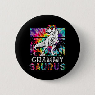 Badge Rond 5 Cm Grammysaurus dinosaure Grammy Saurus famille assor