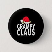 Badge Rond 5 Cm Grampy Claus Christmas Family Group Matching Pajam (Devant)