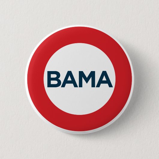 Badge Rond 5 Cm Grand bouton d'Obama (Devant)