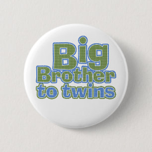 Badge Rond 5 Cm Grand Bro - jumeaux