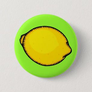 Badge Rond 5 Cm Grand citron