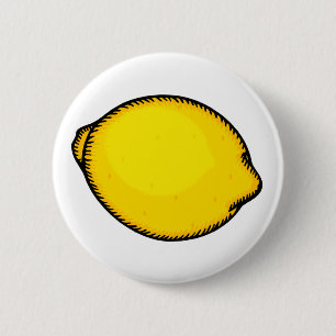 Badge Rond 5 Cm Grand citron