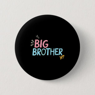 Badge Rond 5 Cm Grand frère bébé frère garçon maternité jour d'éco