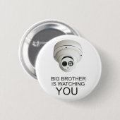 Badge Rond 5 Cm Grand frère vous regarde (Devant & derrière)