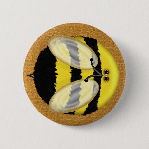 Badge Rond 5 Cm Grand gaffez l'abeille