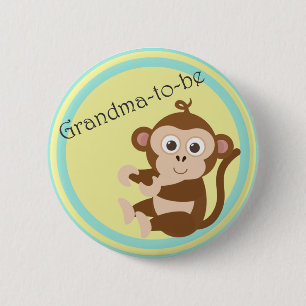 Badge Rond 5 Cm Grand-maman-à-est le bouton