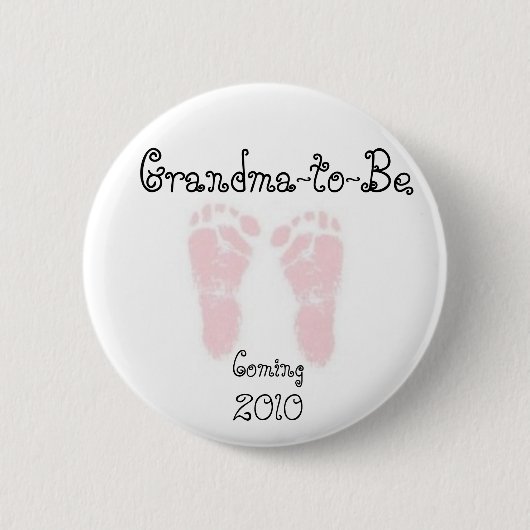 Badge Rond 5 Cm Grand-maman-à-Est, le Pin (Devant)