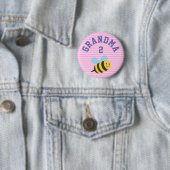 Badge Rond 5 Cm Grand-maman à être (En situation)