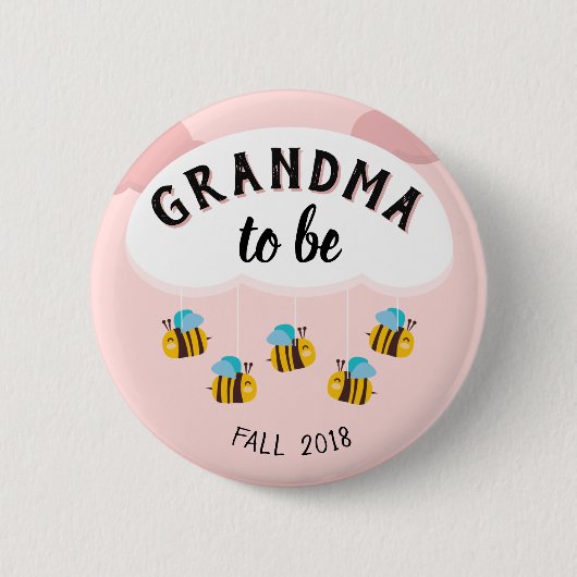 Badge Rond 5 Cm Grand-maman à être bouton (Devant)