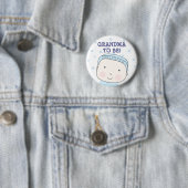 Badge Rond 5 Cm Grand-maman à être ! Bouton de bébé (En situation)