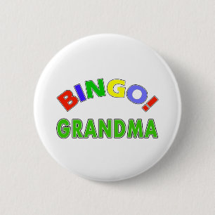 Badge Rond 5 Cm Grand-maman de bingo-test