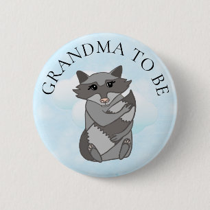 Badge Rond 5 Cm Grand-maman de créature de région boisée à être