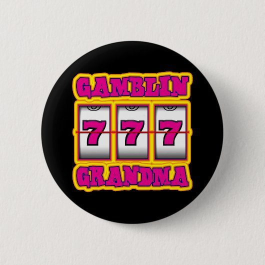 BADGE ROND 5 CM GRAND-MAMAN DE GAMBLIN (Devant)