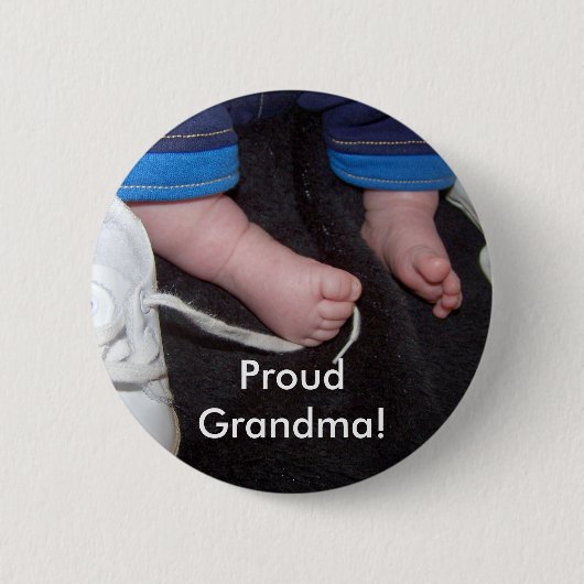 Badge Rond 5 Cm Grand-maman fière ! (Devant)