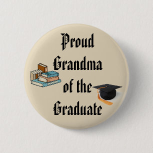 Badge Rond 5 Cm GRAND-MAMAN FIÈRE de bouton LICENCIÉ
