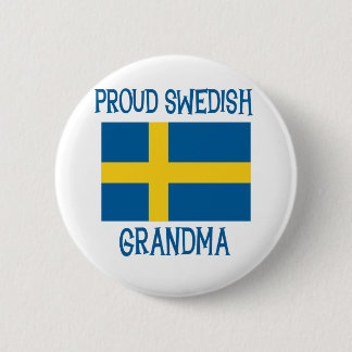 Badge Rond 5 Cm Grand-maman suédoise fière