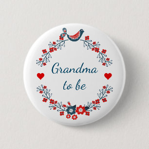 Badge Rond 5 Cm Grand-mère