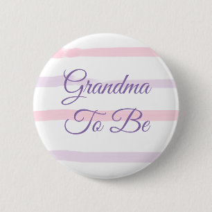 Badge Rond 5 Cm Grand-mère à être Baby shower bouton
