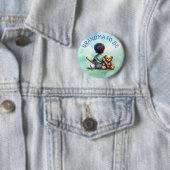 Badge Rond 5 Cm Grand-mère | BABY SHOWER (En situation)