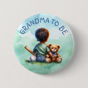 Badge Rond 5 Cm Grand-mère   BABY SHOWER