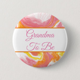 Badge Rond 5 Cm Grand-mère   Bouton Baby shower