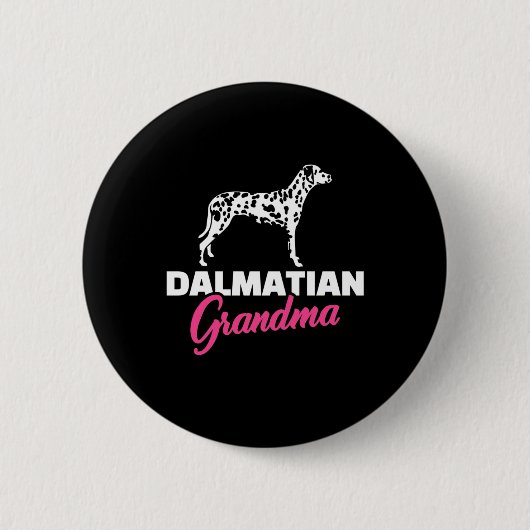 Badge Rond 5 Cm Grand-mère dalmate (Devant)