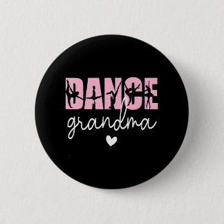 Badge Rond 5 Cm Grand-Mère Danse D'Une Danse Grand-Mère Heureuse