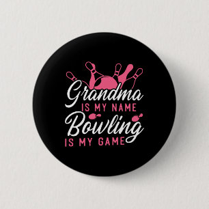 Badge Rond 5 Cm Grand-mère de Bowling est mon nom Bowling I