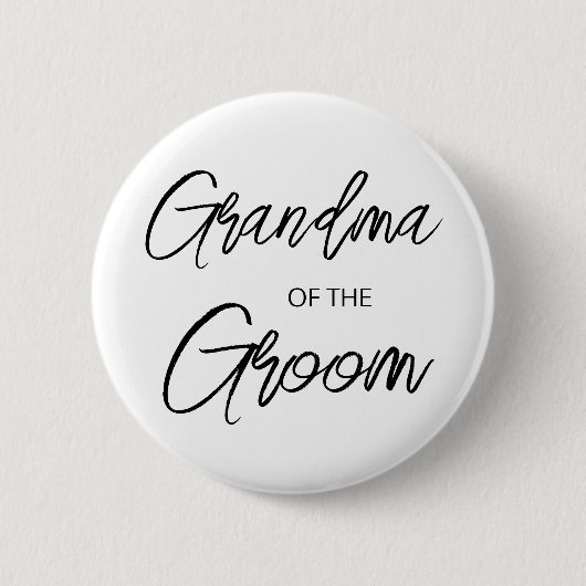 Badge Rond 5 Cm Grand-mère de la Groom Party (Devant)