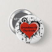 Badge Rond 5 Cm Grand-Mère De La Mariée (Devant & derrière)