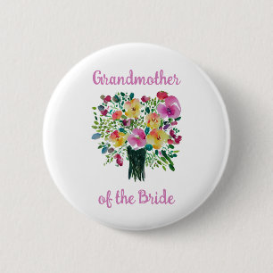 Badge Rond 5 Cm Grand-mère de la mariée