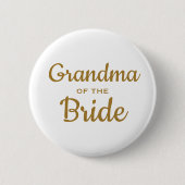 Badge Rond 5 Cm Grand-mère de la mariée Mariage sur mesure (Devant)