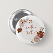 Badge Rond 5 Cm Grand-mère de l'automne rustique à être Bouton (Devant & derrière)