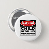 Badge Rond 5 Cm Grand-mère drôle (Devant & derrière)