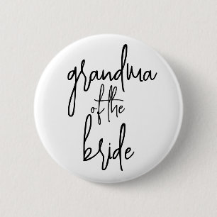 Badge Rond 5 Cm Grand-mère du bouton de la mariée