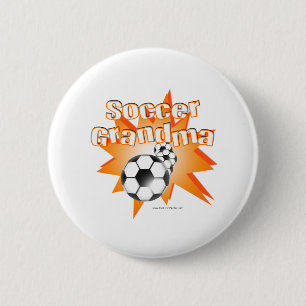 Badge Rond 5 Cm Grand-mère du football