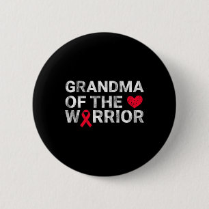 Badge Rond 5 Cm Grand-Mère Du Guerrier Du Coeur Maladie Cardiaque