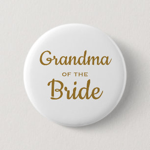 Badge Rond 5 Cm Grand-mère du Mariage de mariée bouton personnalis
