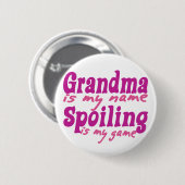 Badge Rond 5 Cm Grand-mère est mon nom (Devant & derrière)