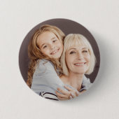 Badge Rond 5 Cm Grand-mère grand-enfants photos complètes (Devant)