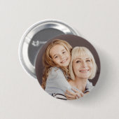Badge Rond 5 Cm Grand-mère grand-enfants photos complètes (Devant & derrière)