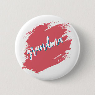 Badge Rond 5 Cm Grand-mère minimaliste